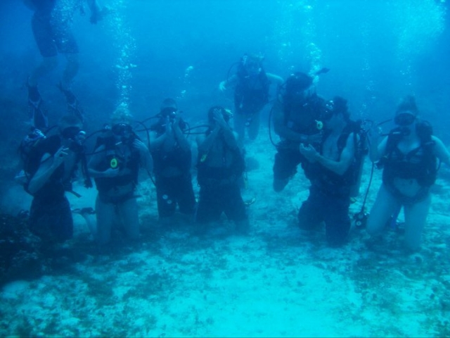 Buceo en grupo